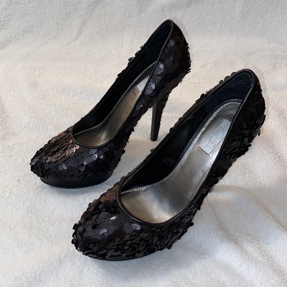 NWOT Rachel Roy sequin heels